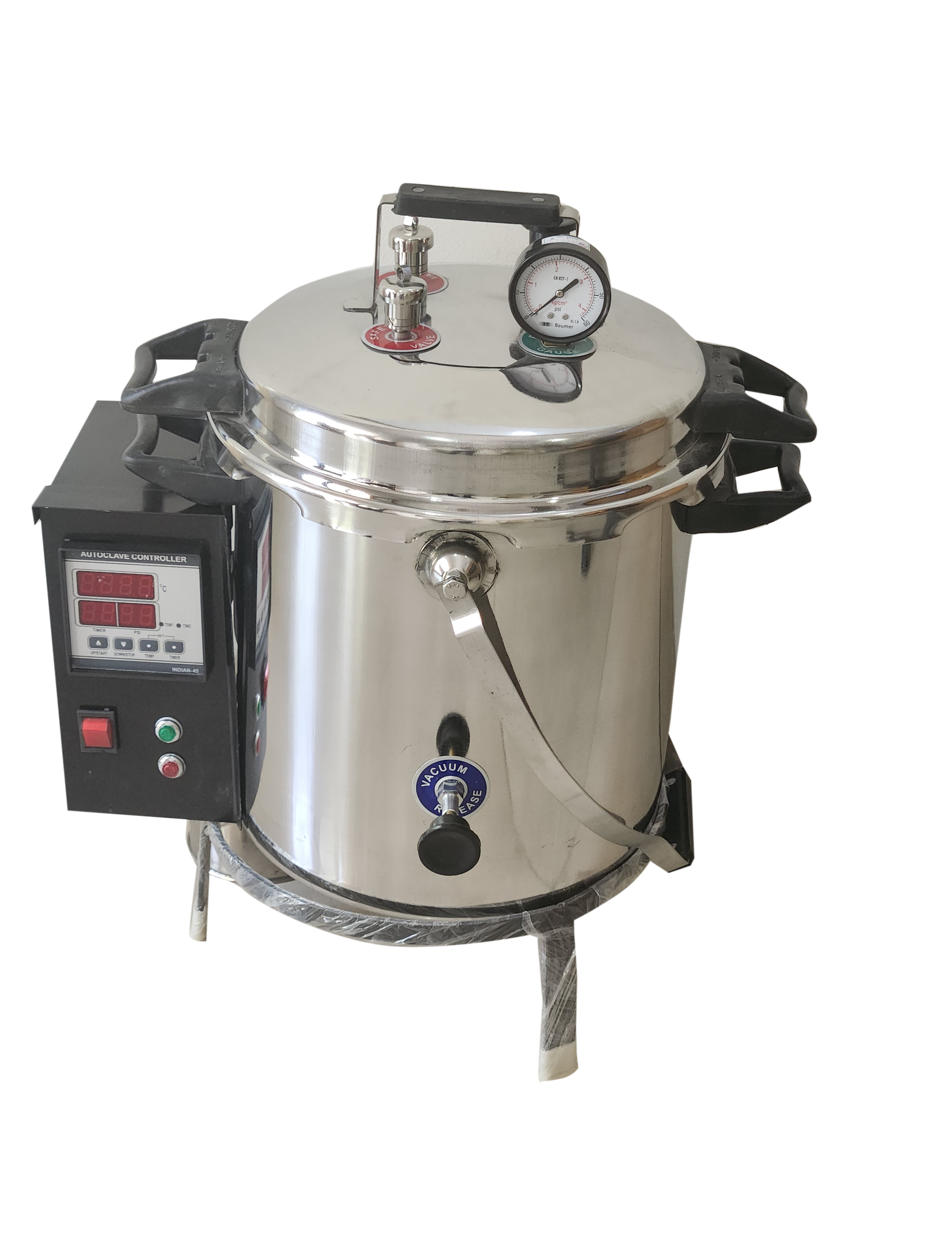 Autoclave Vertical Double Wall with Digital Controller nut locking thumbnail 6