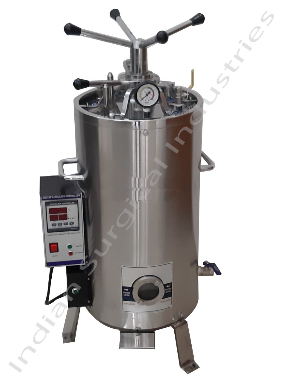 Vertical Double Wall Radial Lock Autoclave