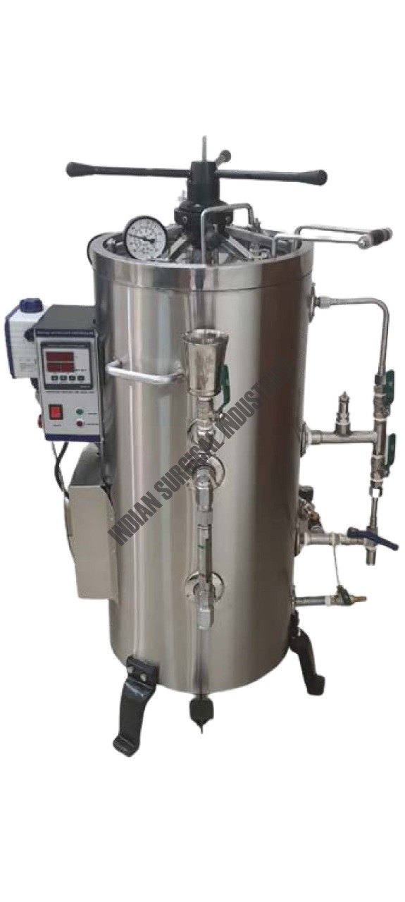 Autoclave Vertical Triple Wall Radial Type with Digital Controller and Vacuum Drying