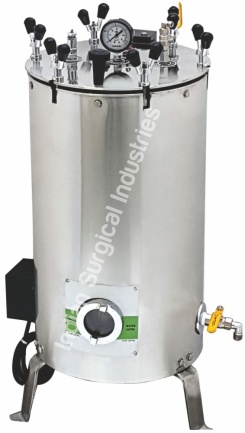 Autoclave Vertical Stainless Steel Double Wall thumbnail 4