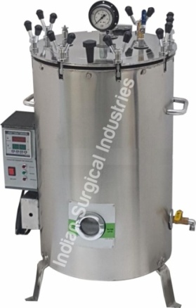 Autoclave Vertical Double Wall with Digital Controller nut locking thumbnail 7